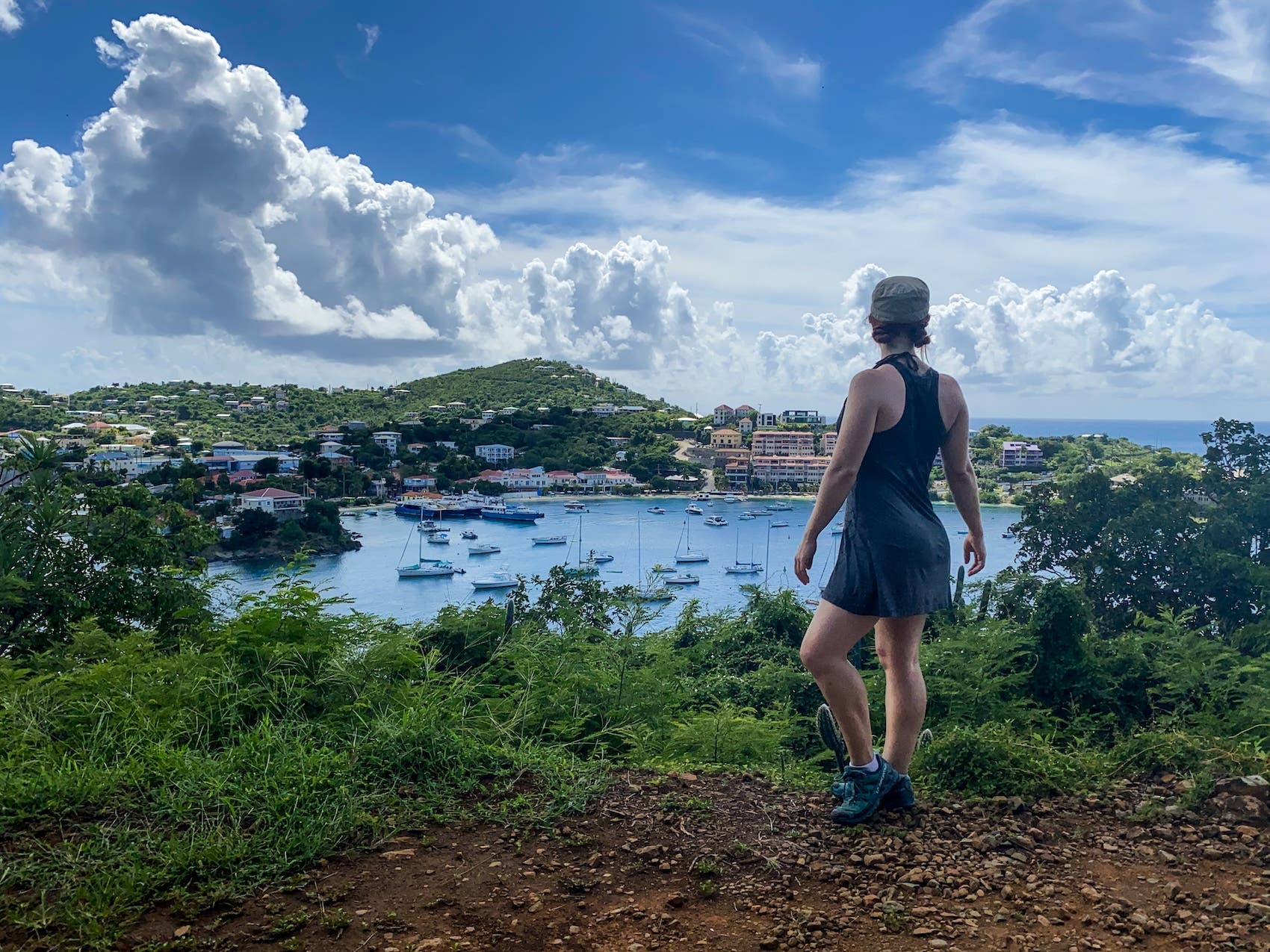 Virgin Islands - Emily Hiking to Salomon Beach
