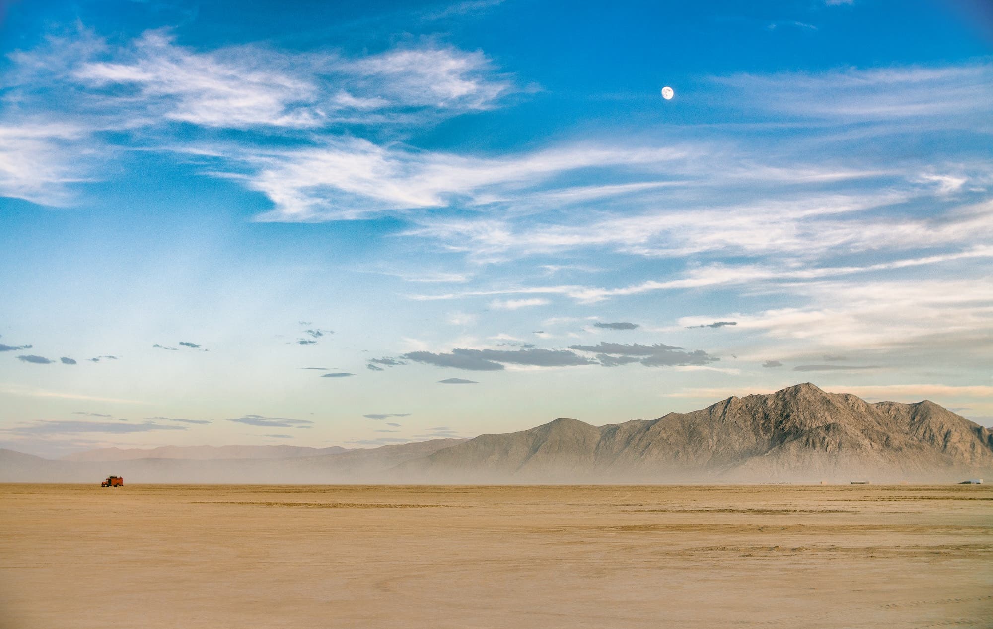 The black rock desert in Nevada is famous for its Burning Man festival, but it's a desolate destination during other months of the year.