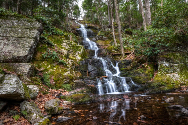 buttermilk falls waterfall in New Jersey