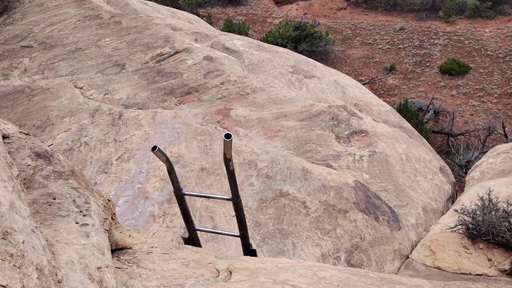Ladder in Canyonlands National Park